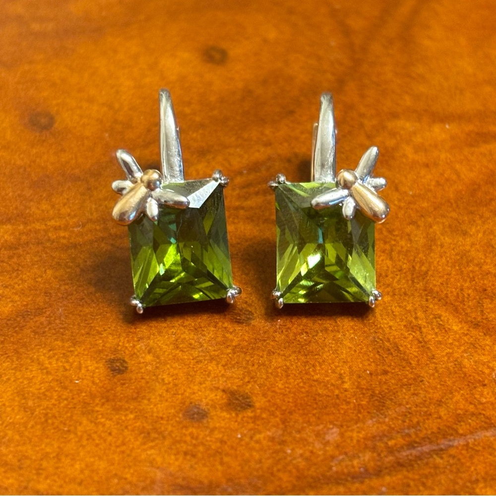 Dragonfly dangle earrings